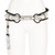 2000s Gianfranco FerrÃ© white suede belt with black patent leather interwoven hem