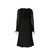1990s Escada black wool and polyester knee-lenght dress