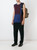 1990s Comme Des GarÃ§ons Blue And Purple Wool Blend Top