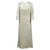 1960s Artisanal Off- White Wedding Gown