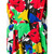 1980s Guy Laroche Abstract Print Dress