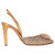 1990s RenÃ© Caovilla Gold Heeled Sandals