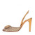 1990s RenÃ© Caovilla Gold Heeled Sandals