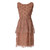 1950s Vintage Brown Tulle Dress And Stole