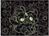 Παιδικό Puzzle Χρωματισμού Stitch Glow in the Dark 100 Κομμάτια Luna