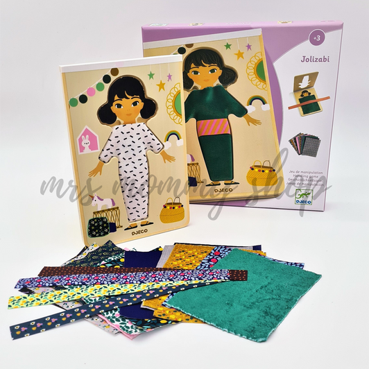 Ντύνω κορίτσια με υφάσματα και κορδέλες - Djeco