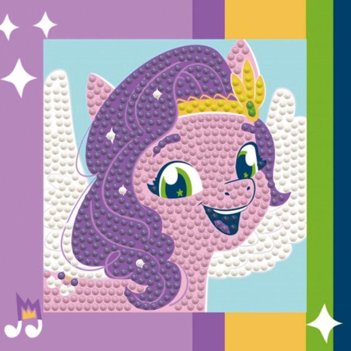 My Little Pony 13 x 13 cm -  But First Sparkle  - Diamond Painting