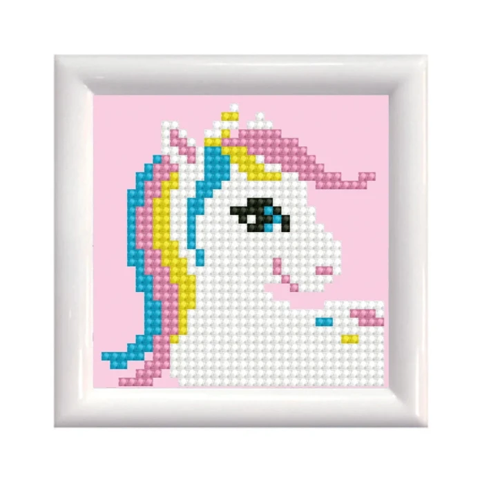 Pretty Pony Kit 9.5 x 9.5cm-  With Frame - Diamond Paintings