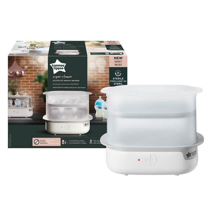 Ηλεκτρικός Αποστειρωτής Tommee Tippee Advanced - Λευκό/Μαύρο