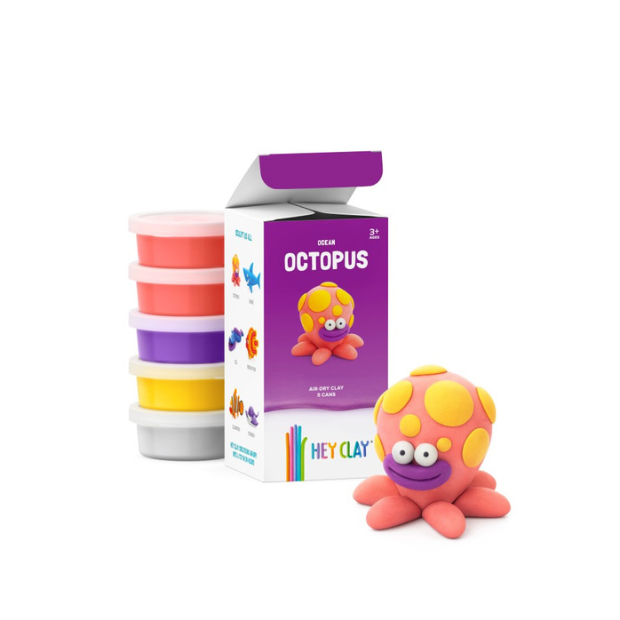 Hey Clay Πολύχρωμος "Πηλός" Octopus