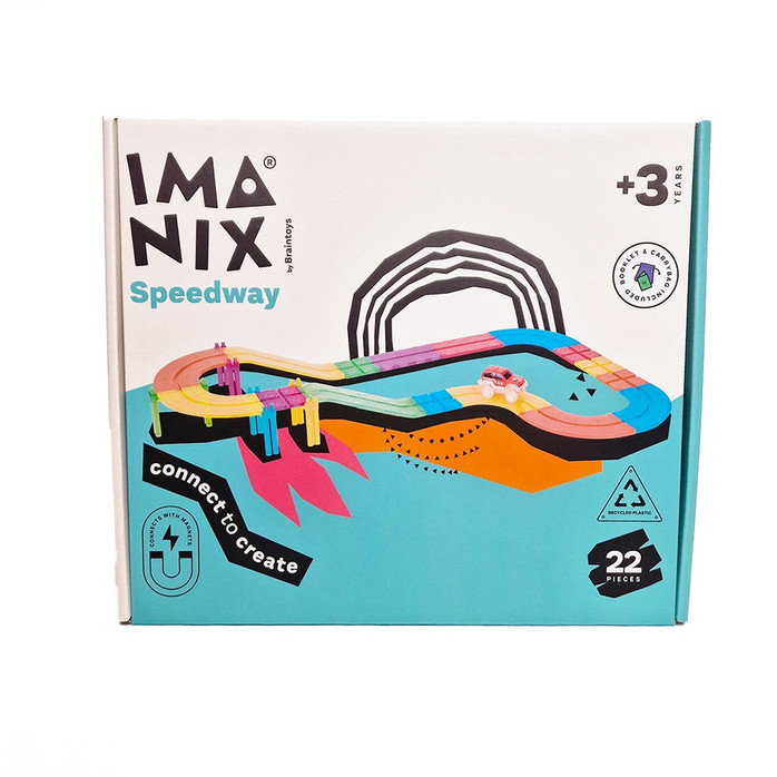 IMANIX - Μαγνητικό Παιχνίδι Κατασκευών Αυτοκινητόδρομος 22 τμχ.