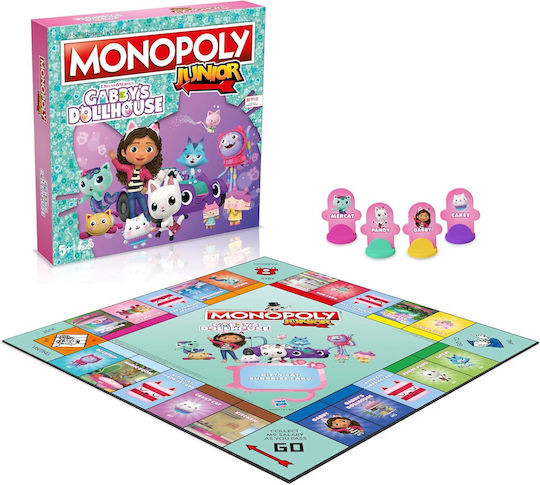 Monopoly Junior Gabby’s Dollhouse — Το πιο γλυκό παιχνιδολόσπιτο γίνεται επιτραπέζιο!