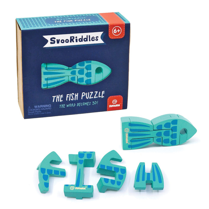 Ξύλινο τρισδιάστατο παζλ "FISH"