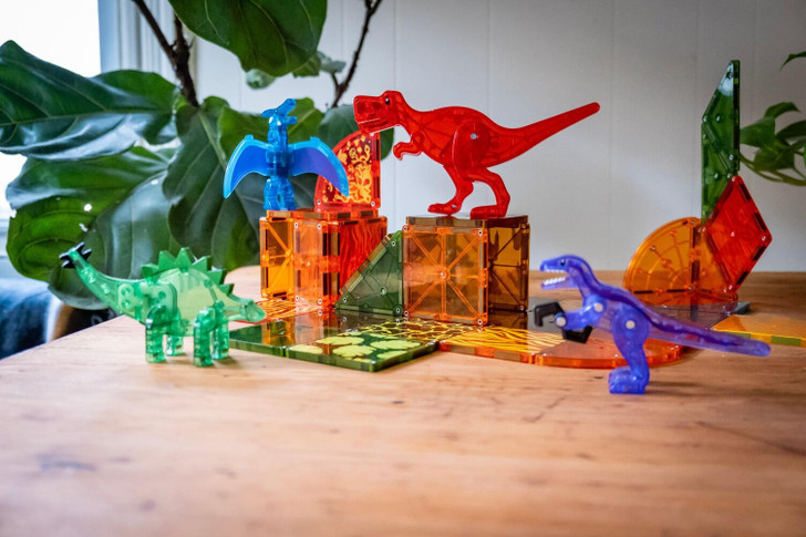 Magna Tiles Dino World - Μαγνητικό παιχνίδι 40 τεμαχίων Δεινόσαυροι