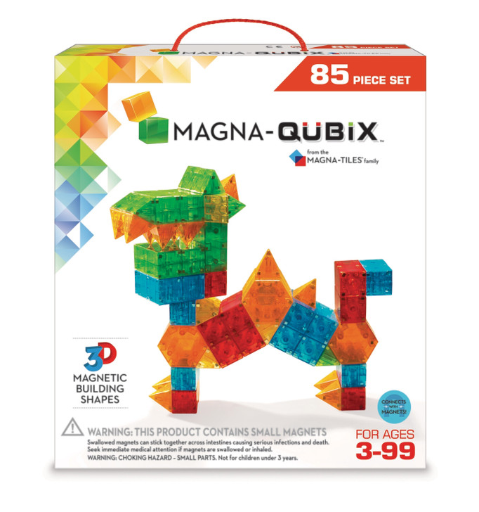 Magna Tiles Qubix - Μαγνητικό παιχνίδι 85 τεμαχίων