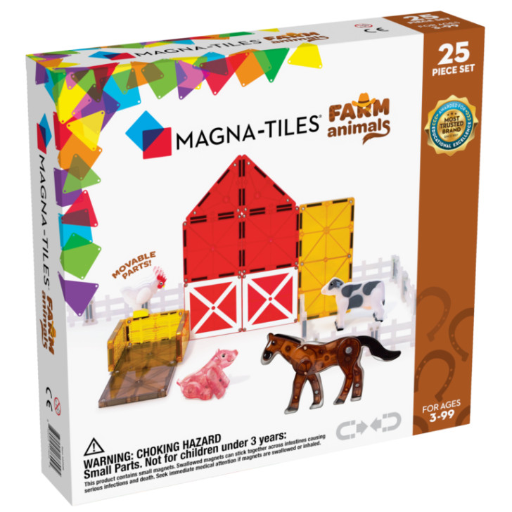 Magna Tiles Μαγνητικό παιχνίδι 25 τεμαχίων - Φάρμα