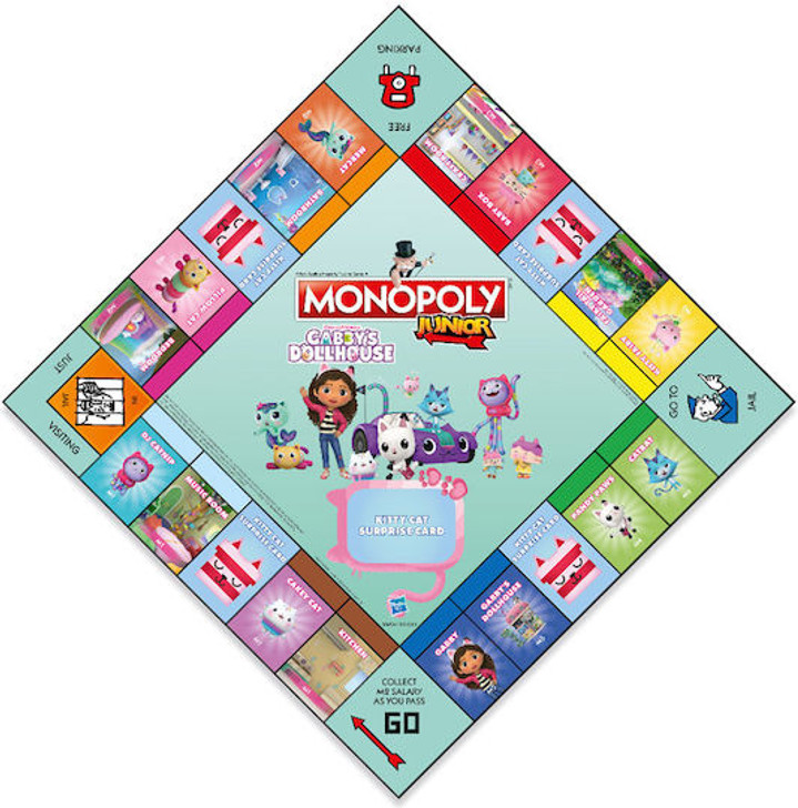 Monopoly Junior Gabby’s Dollhouse — Το πιο γλυκό παιχνιδολόσπιτο γίνεται επιτραπέζιο!