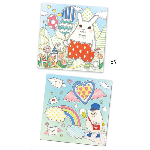 Στένσιλ Νεράιδες Μονόκερος και ζωάκια