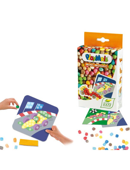 Playmais: Mini Κατασκευές με κάρτες και σφουγγαράκια από άμυλο καλαμποκιού 2τεμ. - Formula 1