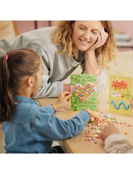 Playmais: Κατασκευές με κάρτες και σφουγγαράκια από άμυλο καλαμποκιού 6τεμ. - Συναισθηματική ενδυνάμωση