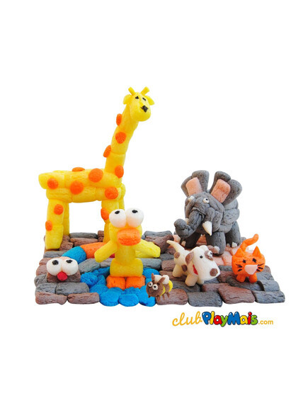 Playmais: 200 τεμάχια σφουγγαράκια για ελεύθερο παιχνίδι - Κατασκευή από καλαμπόκι