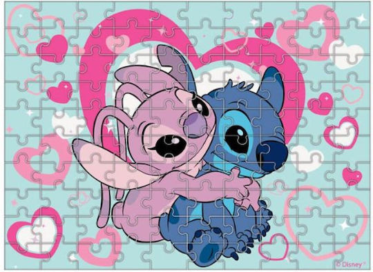 Παιδικό Puzzle Χρωματισμού Stitch Glow in the Dark 100 Κομμάτια Luna