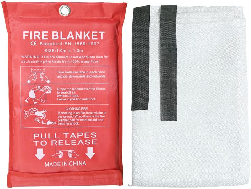 Ram® Large 1M X 1M Fire Blanket With Loops