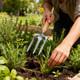Armo® Handheld Garden Weed Fork With Wood Handle