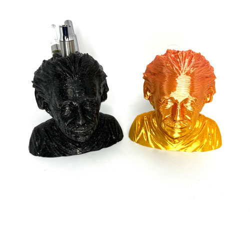 Kush Kitteh Einstein 3D-printed desktop cartridge organizer stand holding 6 individual 510 cartridges.