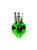 Top-down angle highlighting the 9 vertical storage slots and the central battery pen slot for clean desktop organization.