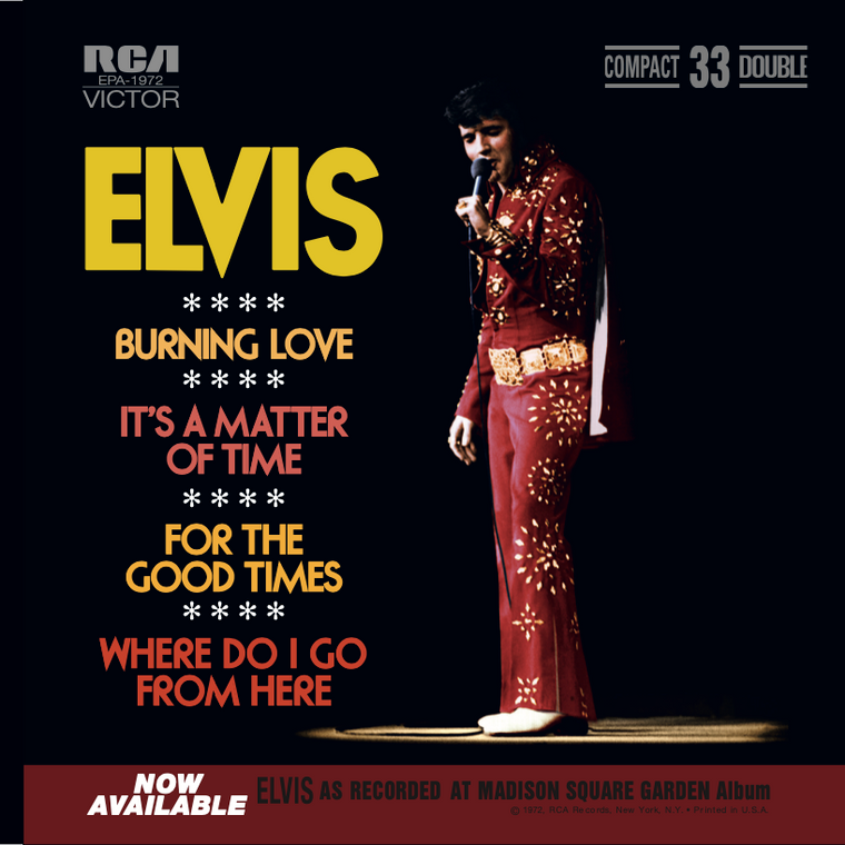 Elvis Presley - Burning Love (7") (NORDSØ)
