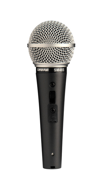 Shure SM48S-LC Cardioid Dynamic Vocal Microphone. On/Off Switch Included