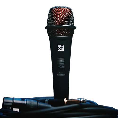 sE Electronic V2 Dynamic Microphone with Switch and 15’ TS Cable
