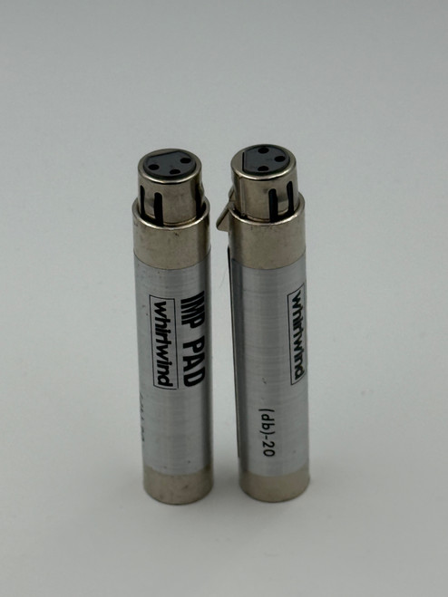 Used Pair - Whirlwind IMP PAD -20dB Inline Pad