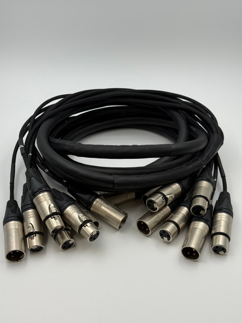 JumperZ Used 10' Custom XLR Split Snake - 4XLRM+4XLRF to 4XLRF+4XLRM