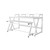 Wavebone Headquarter Studio Workstation Desk and Keyboard Tray- White Finish