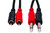 Hosa 2m Stereo Interconnect Dual 1/4 in TS to Dual RCA