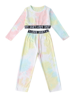 Girl Love Crop Top Tie Dye Set