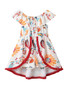 Kid Girl Print Off Shoulder Dress Romper
