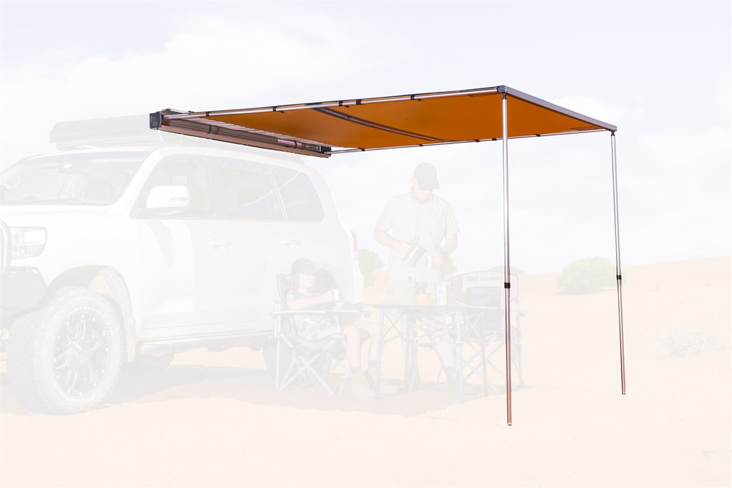 Hard Case Awning With Light 2.5M Silver 814411