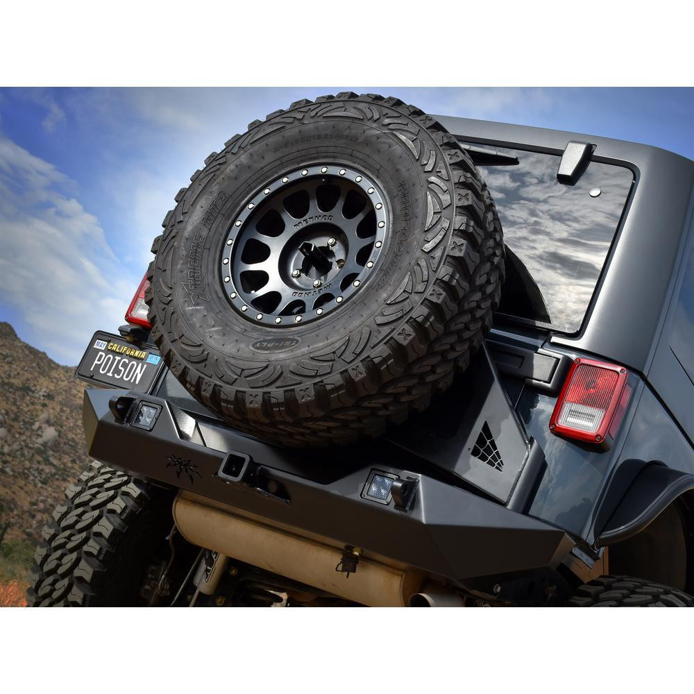 Rear JK BRUISER Bumper (Black) - Poison Spyder