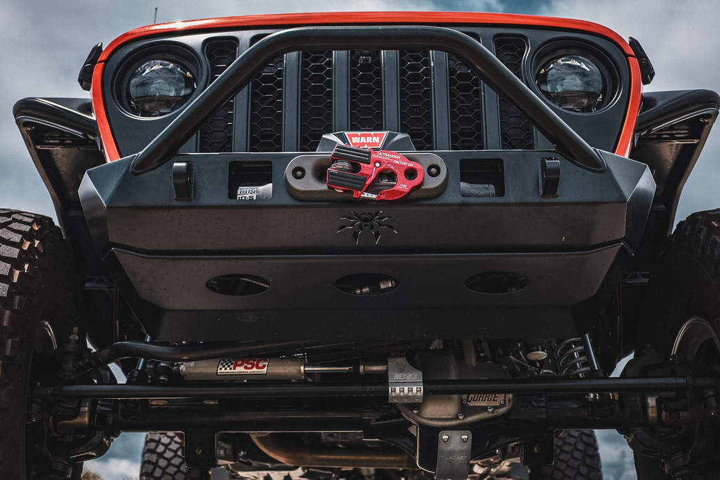 ポイズンスパイダー　スキッドプレート　ＪＫラングラー Front JL/JT BRUISER Bumper Skidplate (Black) - Poison Spyder