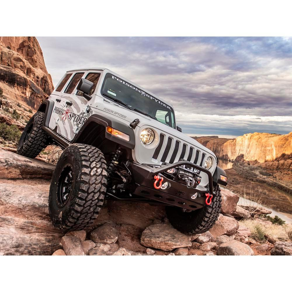Front JL/JT CRAWLER Bumper (Black) - Poison Spyder