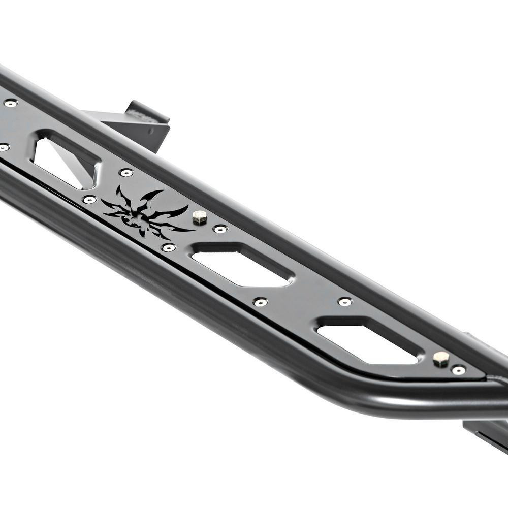 JLU (4-Door) ROCKER KNOCKERS Rock Sliders (Black) - Poison Spyder