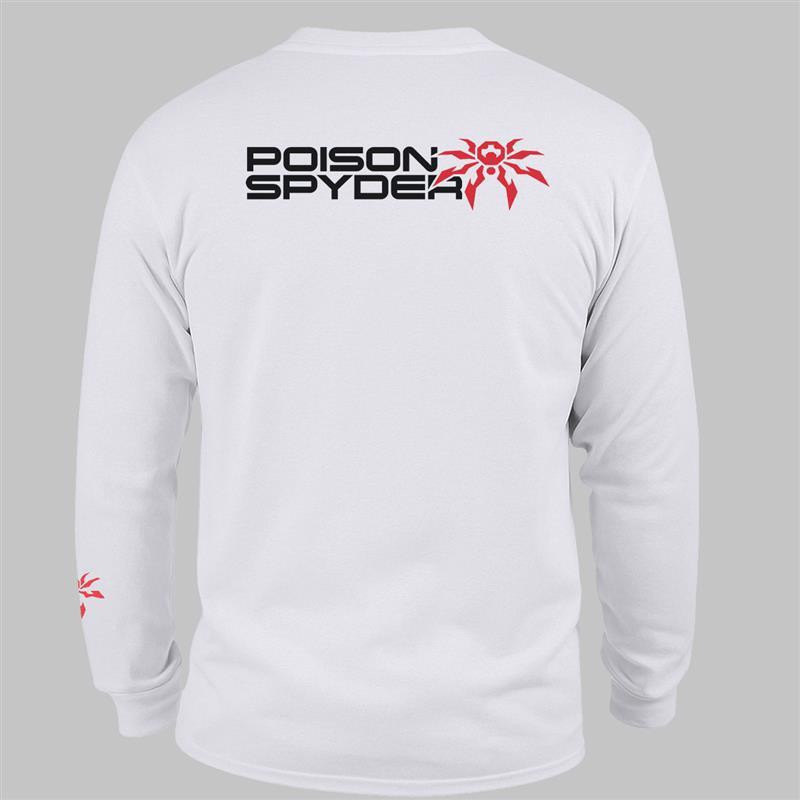 Poison Spyder Stacked Men's Long Sleeve T-Shirt - White 