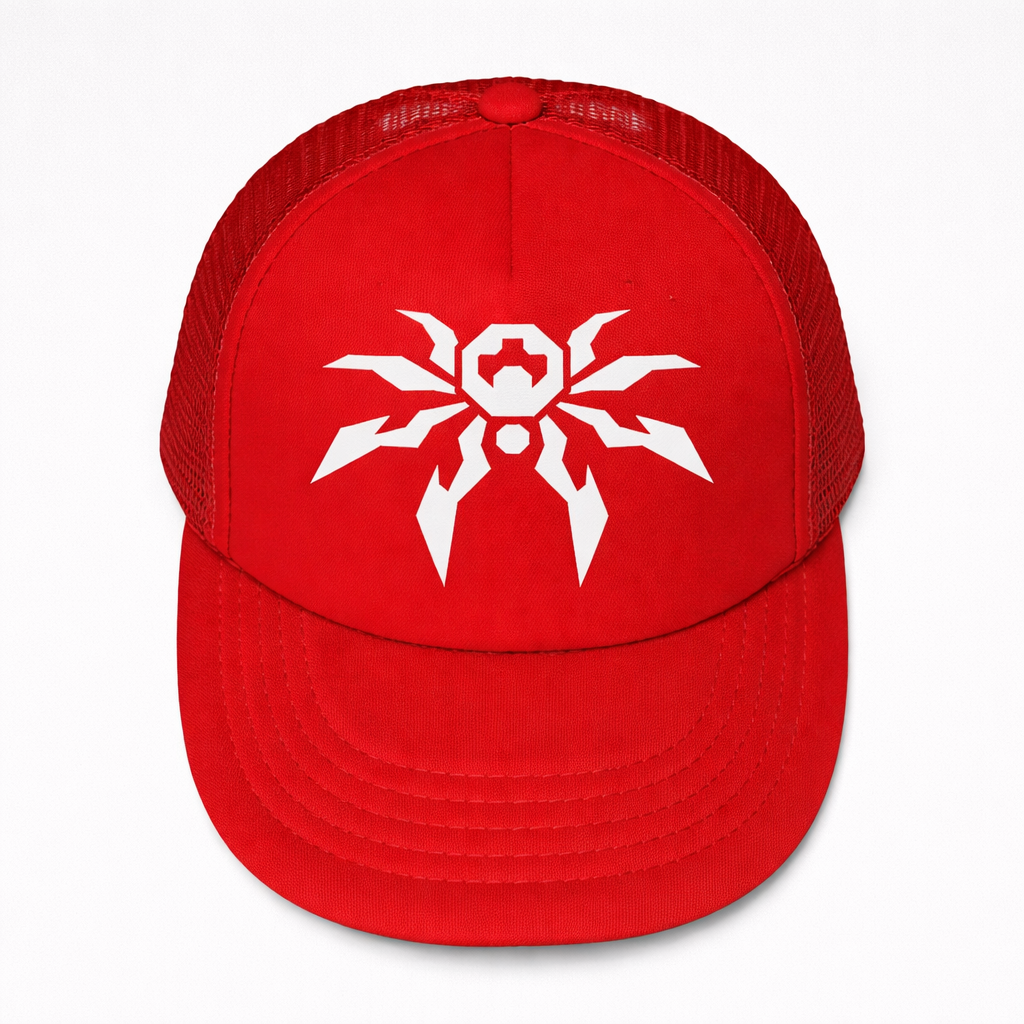 Icon Trucker Snapback Hat - Red