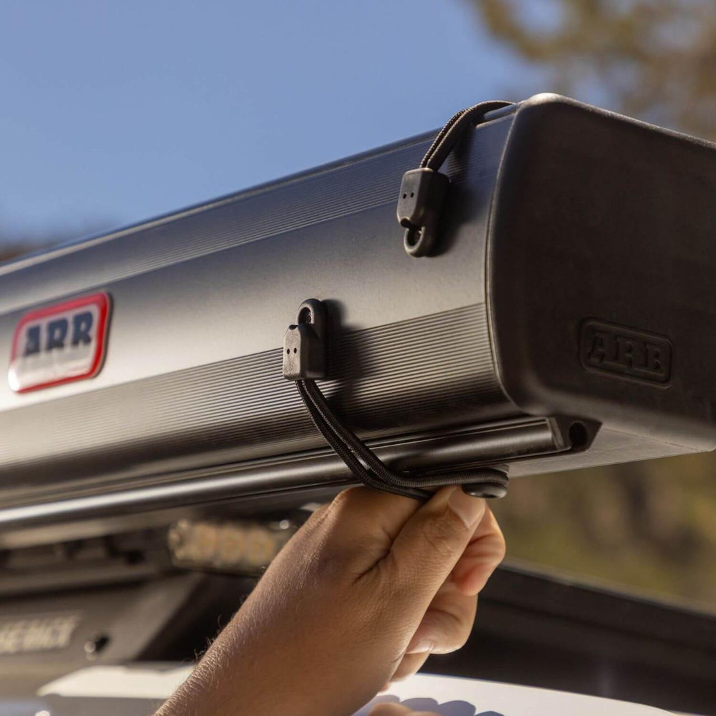 ARB Hard Case Awning with Light, portable and durable storage case for outdoor awning with integrated light.