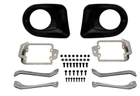 ARB Mount Kit - OE Fog Light 3540250, vehicle fog light mounting kit with black fog light covers, mounting brackets, and hardware for easy installation.