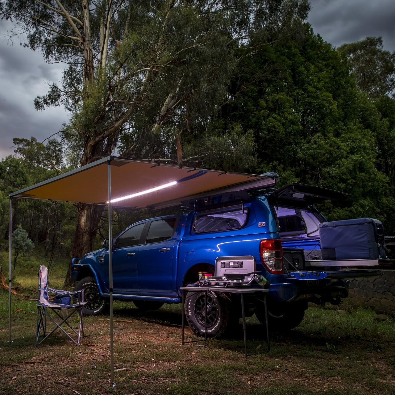 ARB 4x4 Accessories Soft Case Awning With Light 8FT/2.5M 814410 814410
