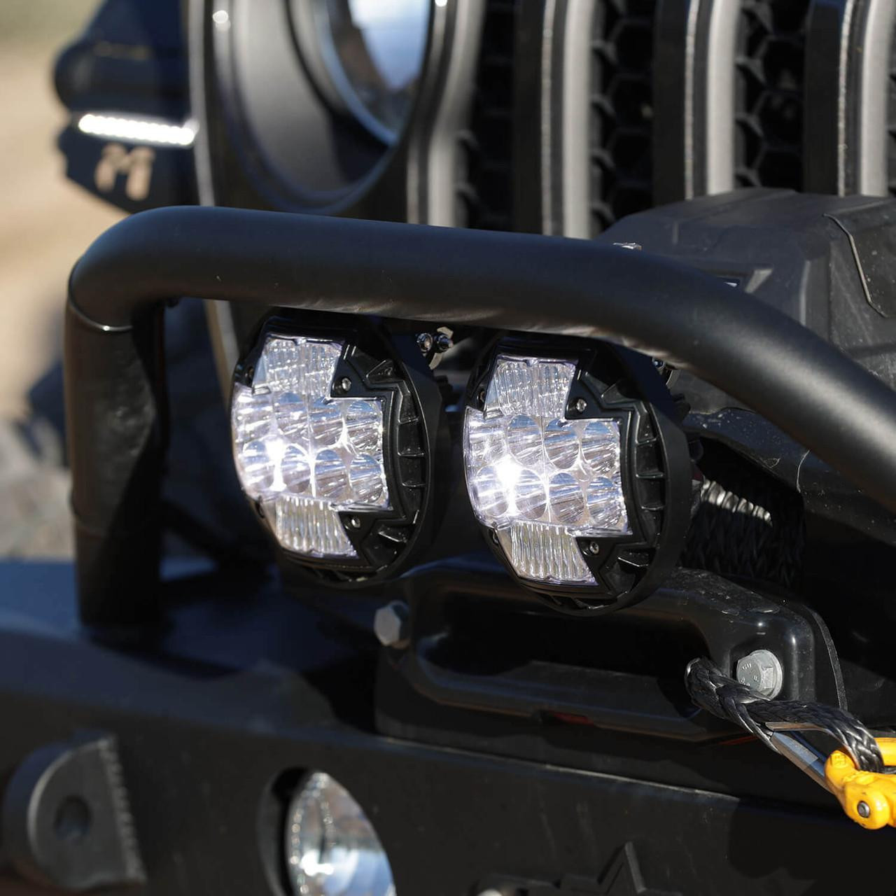 ARB 4x4 Accessories NACHO TM5 LED Auxiliary Light Combo White Set